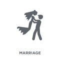 Marriage icon from Wedding and love collection.