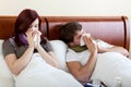 Marriage with running nose Royalty Free Stock Photo