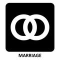 Marriage symbol illustration