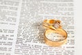 Marriage text & rings