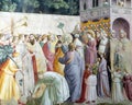 Marriage of the Virgin, Basilica di Santa Croce in Florence Royalty Free Stock Photo