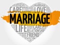 Marriage word cloud collage Royalty Free Stock Photo