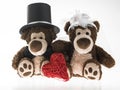 Marriageable teddy bears Royalty Free Stock Photo