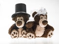Marriageable teddy bears Royalty Free Stock Photo