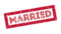 Married rubber stamp Royalty Free Stock Photo