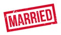 Married rubber stamp Royalty Free Stock Photo