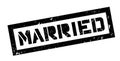 Married rubber stamp Royalty Free Stock Photo