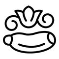 Marrow squash icon outline vector. Summer courgette