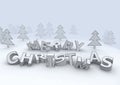 Marry christmas design letters