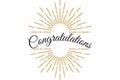 Congratulations callgraphy Royalty Free Stock Photo