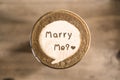 Marry me Royalty Free Stock Photo