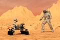 Mars Astronaut, Rover, Exploration, Planet, Science Royalty Free Stock Photo