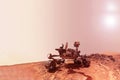 Mars explores the surface of the planet. Elements of this image were furnished by NASA