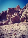 Mars like surface in the lunar valley in San Pedro de Atacama, Chile