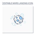 Mars line icon