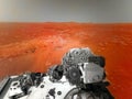 Mars 2020 Perseverance Rover is exploring surface of Mars. Perseverance rover Mission Mars exploration of red planet. Space explor