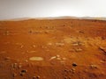 Mars 2020 Perseverance Rover is exploring surface of Mars. Perseverance rover Mission Mars exploration of red planet. Space explor