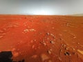 Mars 2020 Perseverance Rover is exploring surface of Mars. Perseverance rover Mission Mars exploration of red planet. Space explor