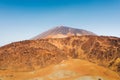 Mars the red planet`s desert landscape. Teide National Park. Beautiful view of the Teide volcano. Desert Crater of the Teide Royalty Free Stock Photo