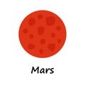 Mars rover icon Vector illustration on the theme of space exploration and mars colonization