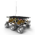 Mars Rover Sojourner 3D Illustration on White Background Royalty Free Stock Photo