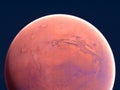 Mars, soil crust, space, solar system Royalty Free Stock Photo