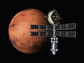 Mars with Space Probe