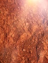 Mars-type red-brown soil