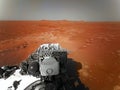 Mars 2020 Perseverance Rover is exploring surface of Mars. Perseverance rover Mission Mars exploration of red planet. Space explor