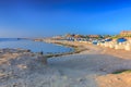 Marsa Alam, Egypt - May 10, 2023: Beautiful beach area of the Akassia Swiss Resort by the Red Sea in Marsa Alam, Egypt Royalty Free Stock Photo
