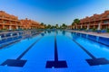 Marsa Alam, Egypt - May 7, 2023: Traditional architecture of the Akassia Swiss Resort in Marsa Alam by the Red Sea in Egypt Royalty Free Stock Photo