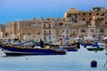 Marsaxlokk fishermen village in Malta Royalty Free Stock Photo