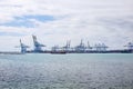Marsaxlokk gantry cranes Royalty Free Stock Photo