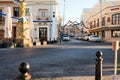 Marsaxlokk, Malta, August 2019. Festively decorated street of the seaside town. Royalty Free Stock Photo