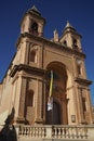 Marsaxlokk malta church of pictoresque fishermen village