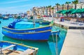 Walk along the coast of Marsaxlokk Royalty Free Stock Photo