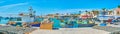 Panorama of Marsaxlokk harbour Royalty Free Stock Photo