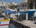 Maltese fisherman preparing the nets for the daily fishing trips.