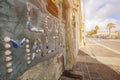 Marsaxlokk, Malta - Traditional maltese fishing village and house with shells on the wall Royalty Free Stock Photo