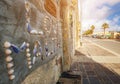 Marsaxlokk, Malta - Traditional maltese fishing village and house with shells on the wall Royalty Free Stock Photo