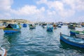 Marsaxlokk is a traditional fishing village.  located southeast of Malta. Fisherman village in the south east of Malta Royalty Free Stock Photo