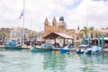 Marsaxlokk is a traditional fishing village.  located southeast of Malta. Fisherman village in the south east of Malta Royalty Free Stock Photo