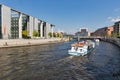 Marschallbrucke bridge over Spree river in Berlin, Germany.