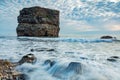 Marsden Rock, South Shields, UK at dawn.