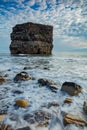 Marsden Rock, South Shields, UK at dawn.