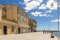 Walk on the port of Marseillan in summer in HÃÂ©rault in Occitania, France Royalty Free Stock Photo