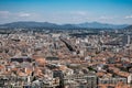 Marseille aerial view from Notre-Dame de la Garde Church, Provence, France Royalty Free Stock Photo