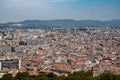 Marseille aerial view from Notre-Dame de la Garde Church, Provence, France Royalty Free Stock Photo