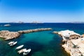 Marseille. Fishing harbor in the background Friulian Archipelago Royalty Free Stock Photo