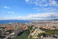 Marseille, France : Aerial View of Marseille City Royalty Free Stock Photo